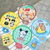 Cartoon Handheld Fan Portable Mini Round Fan Outdoor Folding Group Fan