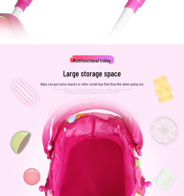 Детский домик с набором куклы и коляски