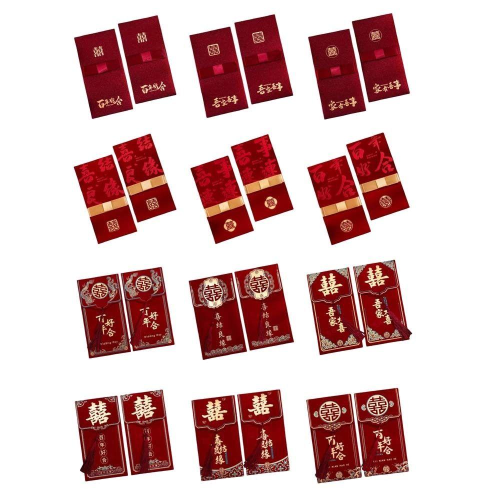 Hard Paper Chinese Money Envelopes Chinese Horse Year Red Packet Lucky Red Bag Spring Festival