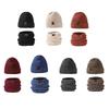 Warm Knitted Hat With Neck Warmer For Women And Men Unisex Ear Protective Pullover Hat Scarf Set For Winter Activity