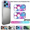 2 шт. Матовый матовый протектор объектива Защитная пленка для задней камеры для iP 17 Pro Max 17Pro Мобильный телефон