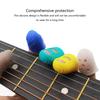 50Pcs Silicone Guitar Finger Protectors Guitar Finger Fingertip Protectors for Acoustic Guitar String Instruments