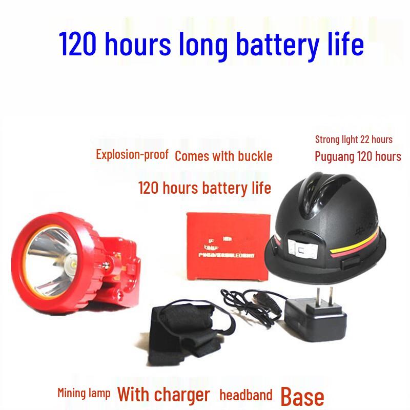 Mesailin Explosion-Proof Safety Helmet Headlamp for Miners