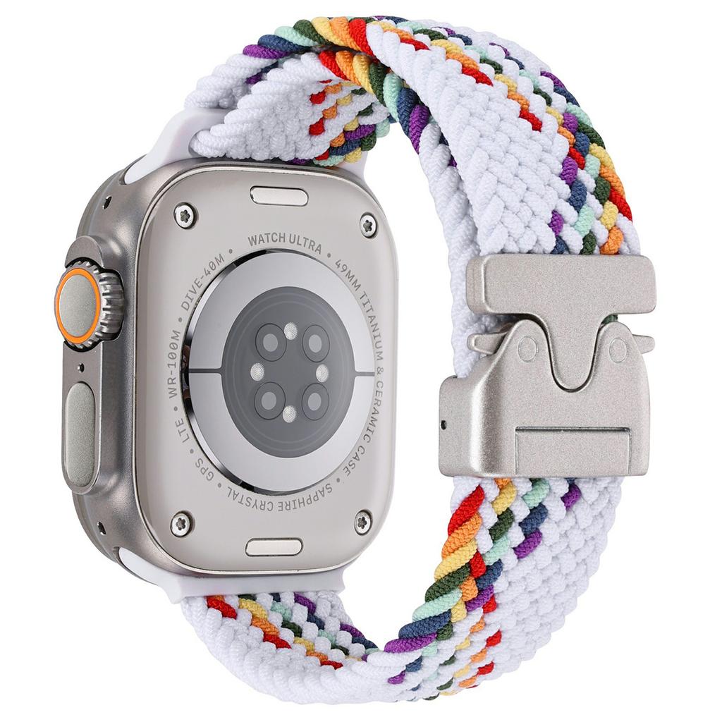 Wrist Strap for Apple Watch Series 10 9 8 7 SE 6 5 4 3 2 1 42mm 41mm 40mm 38mm Parachute Buckle Nylon Braided Watch Band
