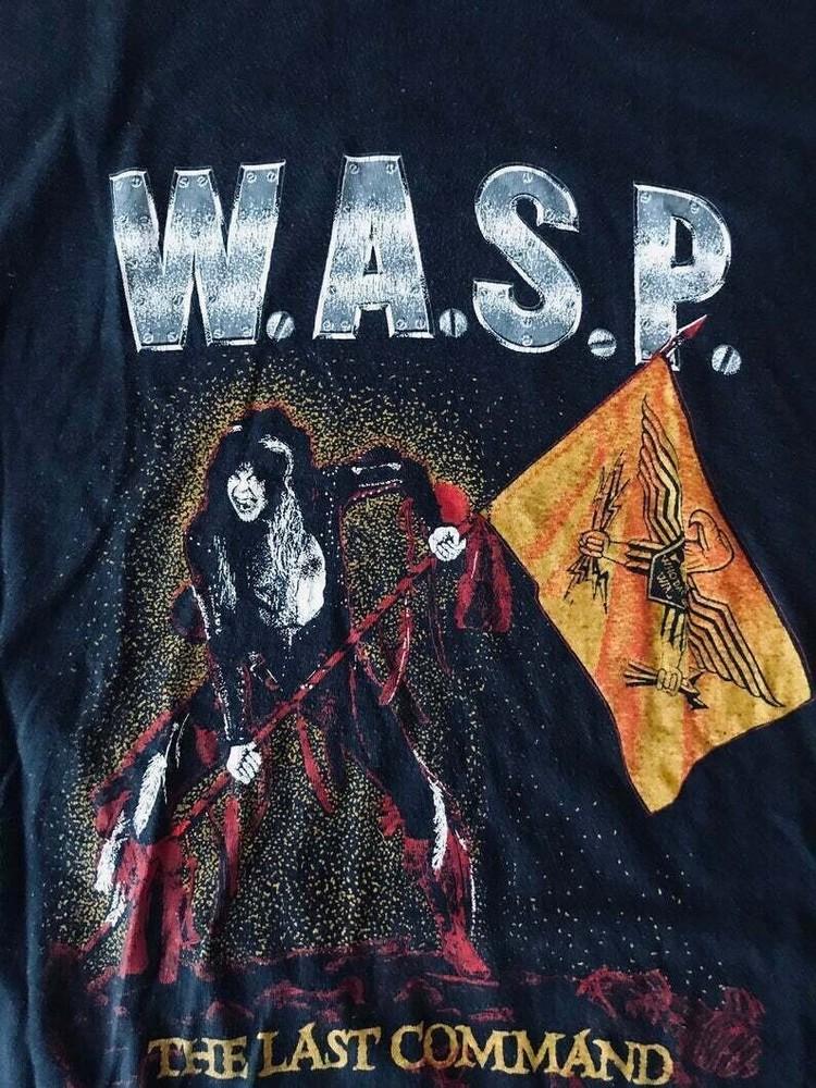 Vintage WASP 1985 tour Cotton Black Unisex All Size T-shirt Unisex T-Shirt