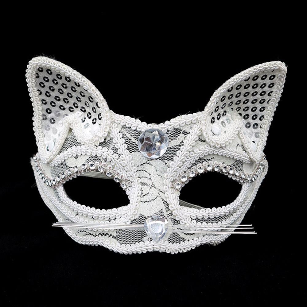 Party Cosplay Prom Props Costume Eye Mask Venice Mask Cat Face Masks Lace Masquerade Party Supplies