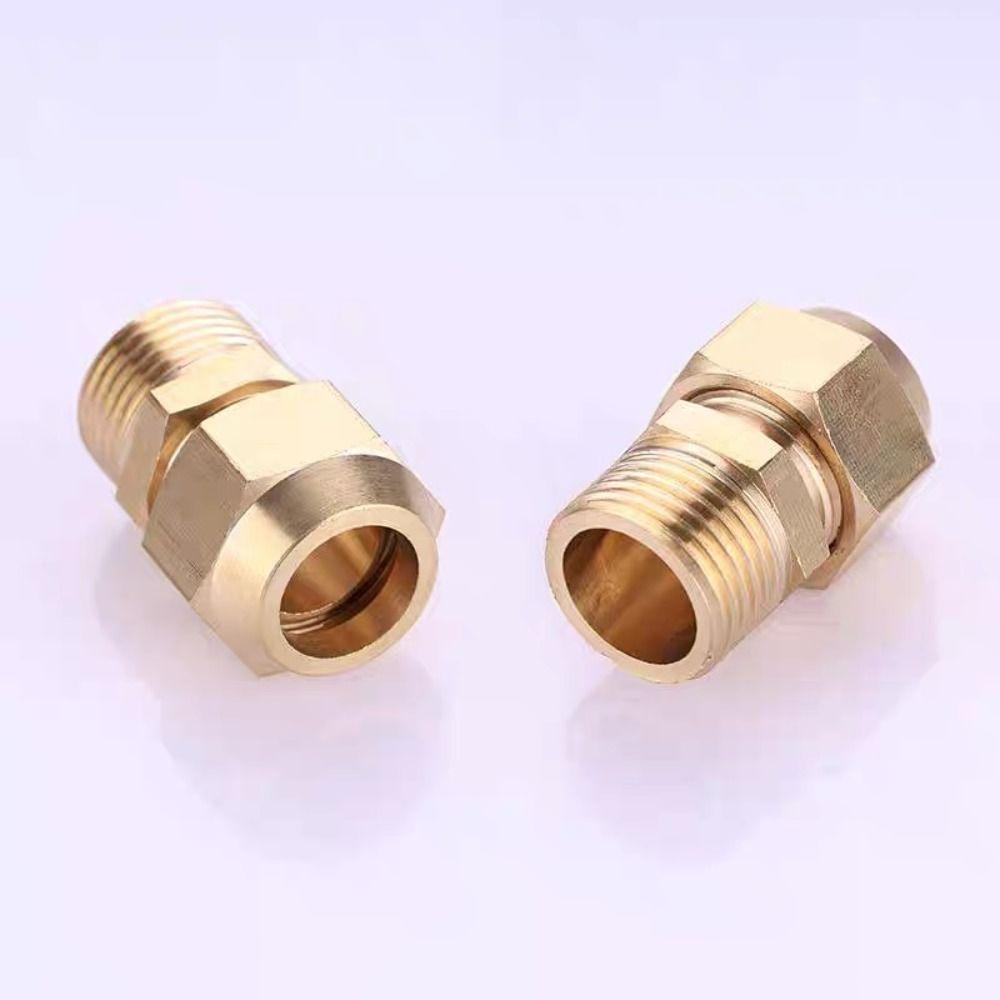1/4" 3/8" 1/2" Male Thread Flare Adapter Brass Male Thread Connector Air Conditioning System