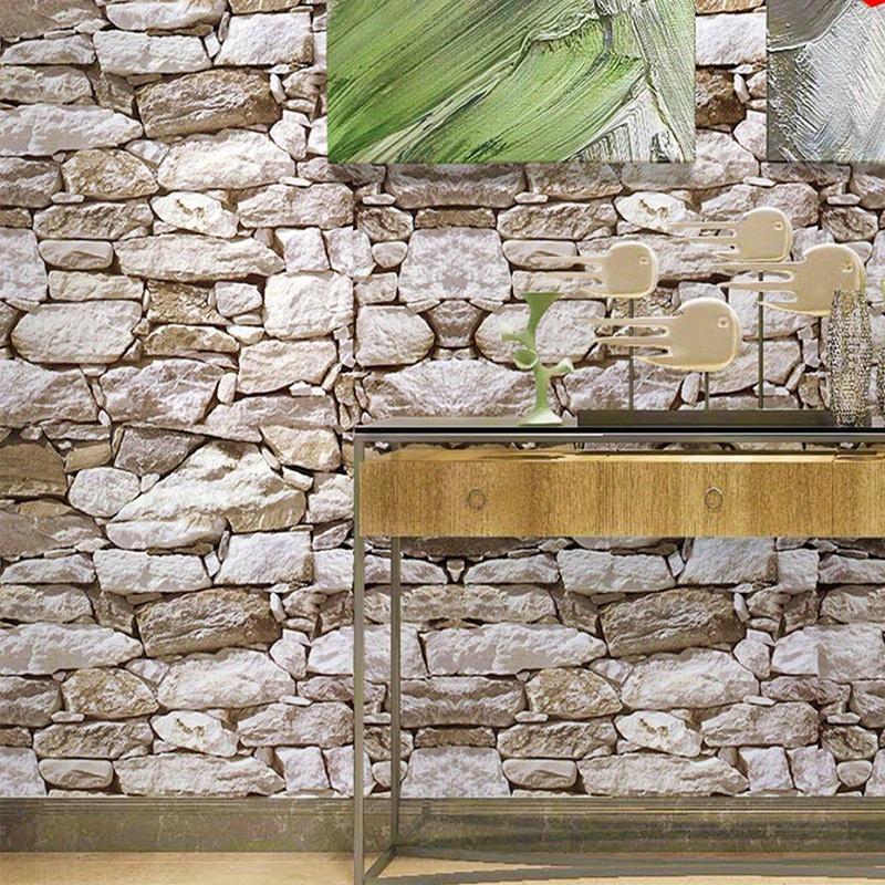 1 рулон 5 м Ностальгические ретро кирпичные самоклеящиеся обои – Декорация для прихожей, бара, Наклейки для фона прямой трансляции, Съемные для шкафов и стен