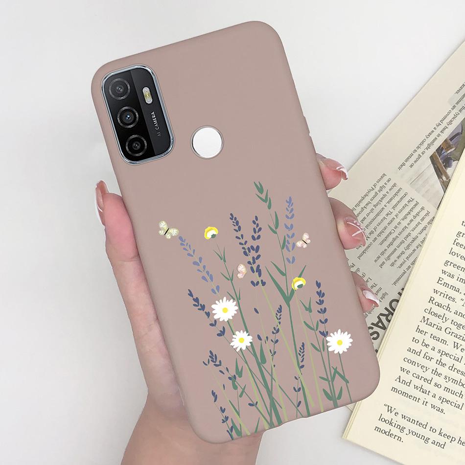 Чехол для OPPO A53S 2020 Мультяшный Coque Сердце Нарисованный Силиконовый Задняя Панель Телефона Для oppo a53s A 53s A53 s oppoa53 2020 Чехол-Ракушка
