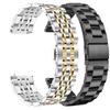 Ремешок из нержавеющей стали 22 мм 20 мм для Samsung Watch 3 4 5 45 мм Gear S3 46 мм 42 мм Active2 40 44 мм Металлический ремешок Браслет