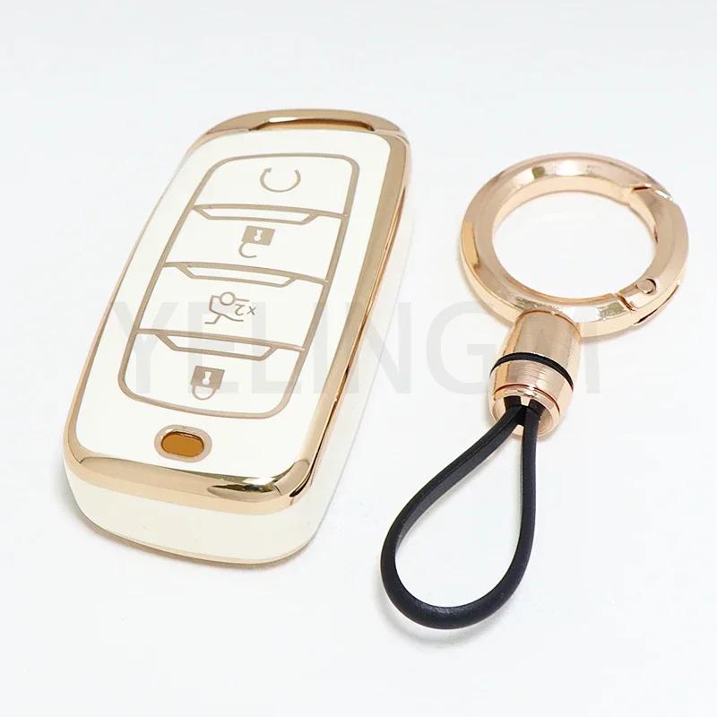 Чехол из ТПУ для ключа автомобиля, держатель-протектор для ключа-брелока для Changan CS85 CS35 Plus CS25 CS95 CS85 Coupe, защитная крышка для ключа
