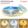 1Roll DC12/24V 320LED Flexible Lamp Super Bright Linear Lighting Durable COB LED Strip Light
