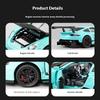 Модель легкосплавного автомобиля Porsche GT3 RS в масштабе 1/32 с инерционным механизмом в стиле ретро, игрушка мечты для любителей гонок, идеально подходит для детей и коллекционеров