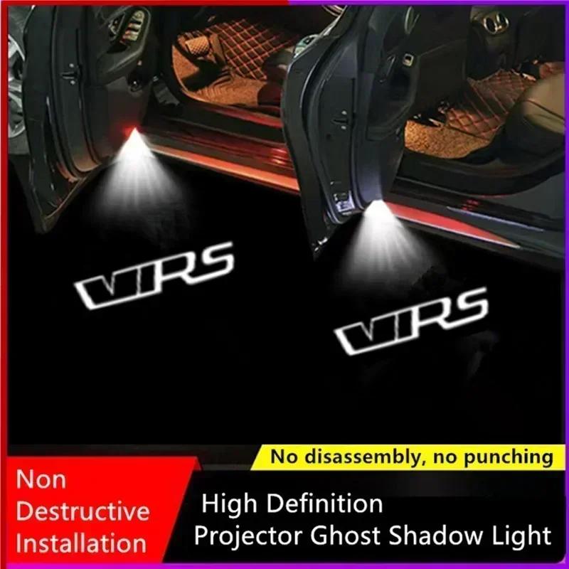 JIYQ3 HD LED Car Door Projector Welcome Light For Skoda VRS Logo Octavia A5 MKII 2006 2008-2013 Accessories
