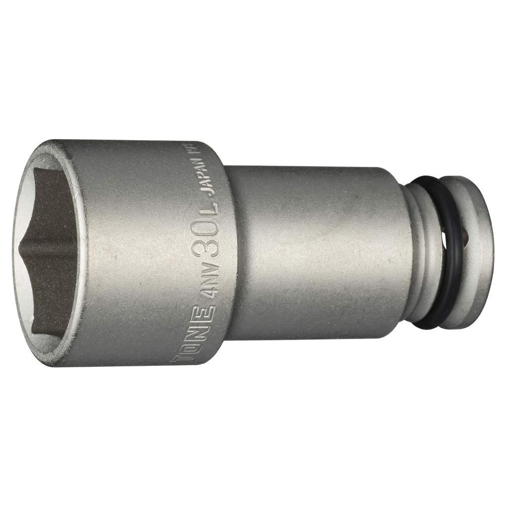 TONE Impact Long Socket Drive Angle Width Across Flats 30mm HP4NV-30L 12.7mm (1/2")