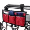 Многофункциональный подлокотник для инвалидной коляски, скутера, боковая сумка, ходунки, подвесной чехол, органайзер для хранения, винно-красный