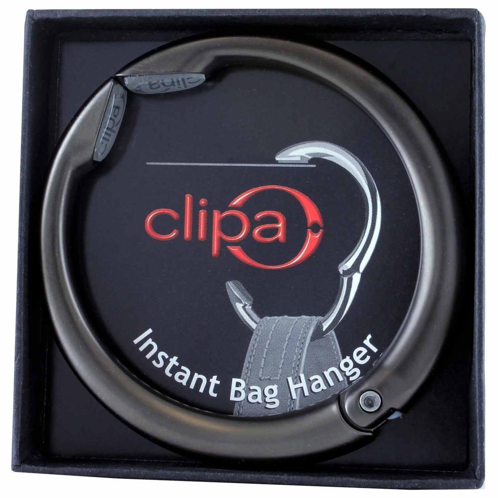 Clipa 2 Clipa Bag Hanger Matte Hematite Purse Hanger 2016 [Item]