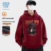 JEANSWEST LIFE Men's Heavyweight Hooded Fleece Sweatshirt