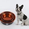 Large Capacity Dog Stainless Steel Food Bowl Cartoon Dog Feeding Basin  For Cats Puppy