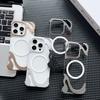 Алюминиевый сплав безрамочный для Magsafe прозрачный чехол для телефона iPhone 16 Pro 15 Pro Max магнитный ударопрочный жесткий ПК прозрачная задняя крышка