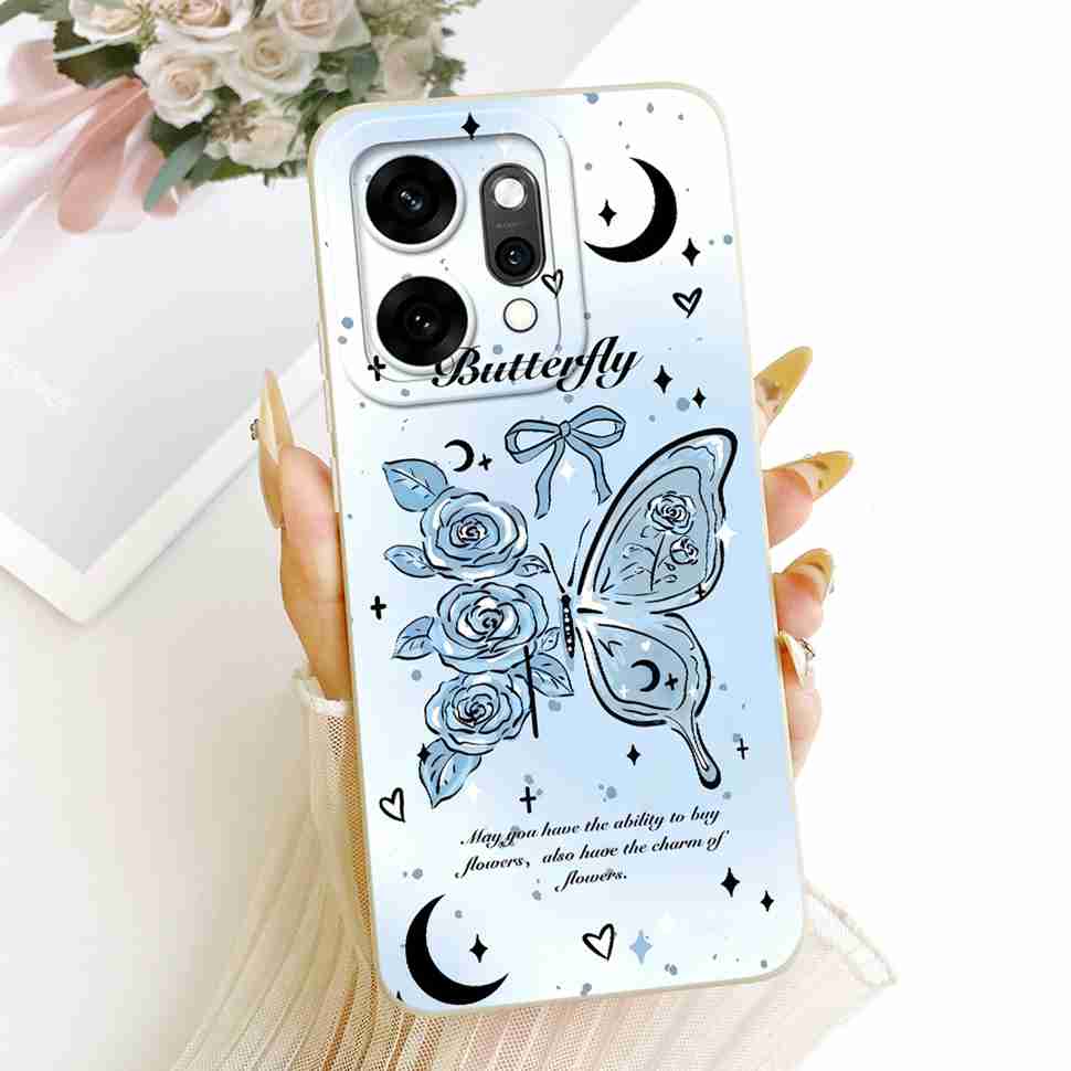 For Oppo Reno14 Pro 5G Case Fashion Cartoon Cat Soft Silicone Back Cover For Reno14 Pro PKZ110 CPH2739 Phone Cases Bumper