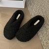 Fashion Mules Shoes Women Flats Fur Slippers Casual Short Plush Suede Shoes 2025 Trend New Fashion Winter Flip Flops Slingback Slides
