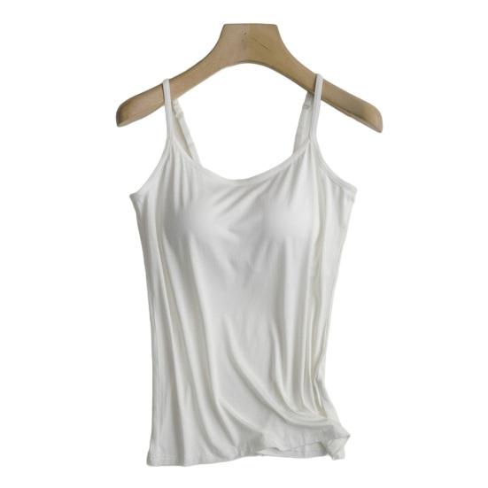 Женская майка-майка со встроенным бюстгальтером-полочкой, регулируемая тонкая бретелька, базовая майка с подкладкой, для тренировок, йоги