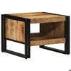 VidaXL Coffee Table 50x50x38 Cm Solid Raw Mango Wood, Side Table, Living Room Table, Accent Table, End Table, 4102712