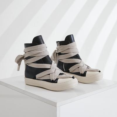 Осень Зима Мужские Женские Повседневные На шнуровке На толстой подошве Модные Туфли Уличные Мотоциклетные Ботинки Роскошные Винтажные Кожаные Короткие Ботинки