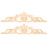 European-Style Wood Flower Carving Applique Furniture Home Wall Decorative Decal Accessories