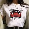 Miata Graphic Print Women T Shirt Summer Casual Short Sleeve Shirt Harajuku Tops Female T-shirt Cute Cartoon Clothes