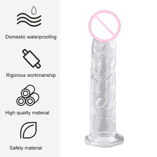 Женский секс-дилдо, мягкая резиновая имитация дилдо, женский массаж точки G, стимуляция, анальный массажер, секс-игрушки для пар, товары для взрослых