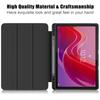 Чехол Trifold Paint Leather Acrylic Hard Back Smart Cover для Xiaoxin Pad 2024 Lenovo M11 с держателем для ручки, ультратонкий противоударный защитный чехол