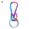 Quality Outdoor Tool Stainless Steel Key Ring Hook Camping Clip Keychain Holder Climbing Carabiner