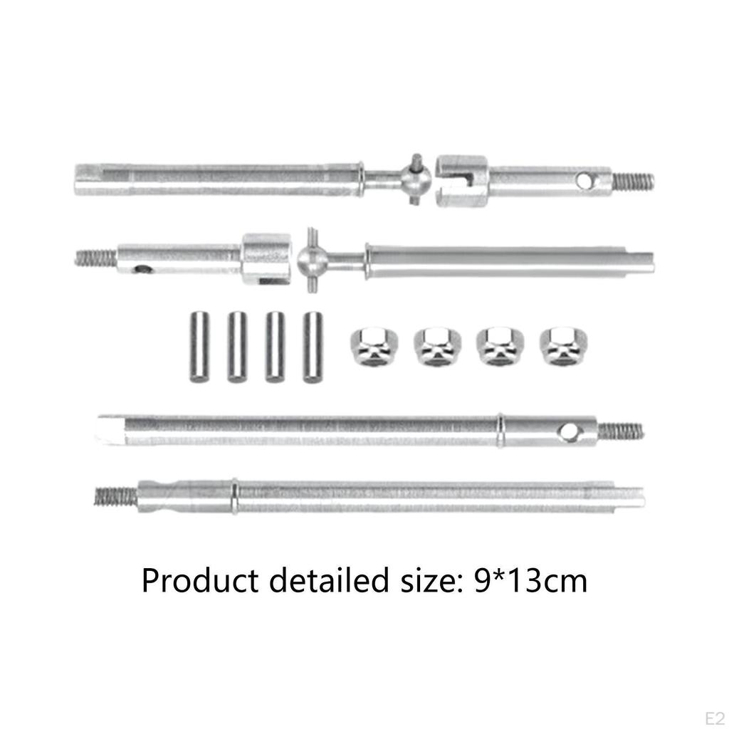 1:24 CVD Driveshaft Set Metal Durable DIY for SCX24 RC Climbing Model Cars Repair Parts