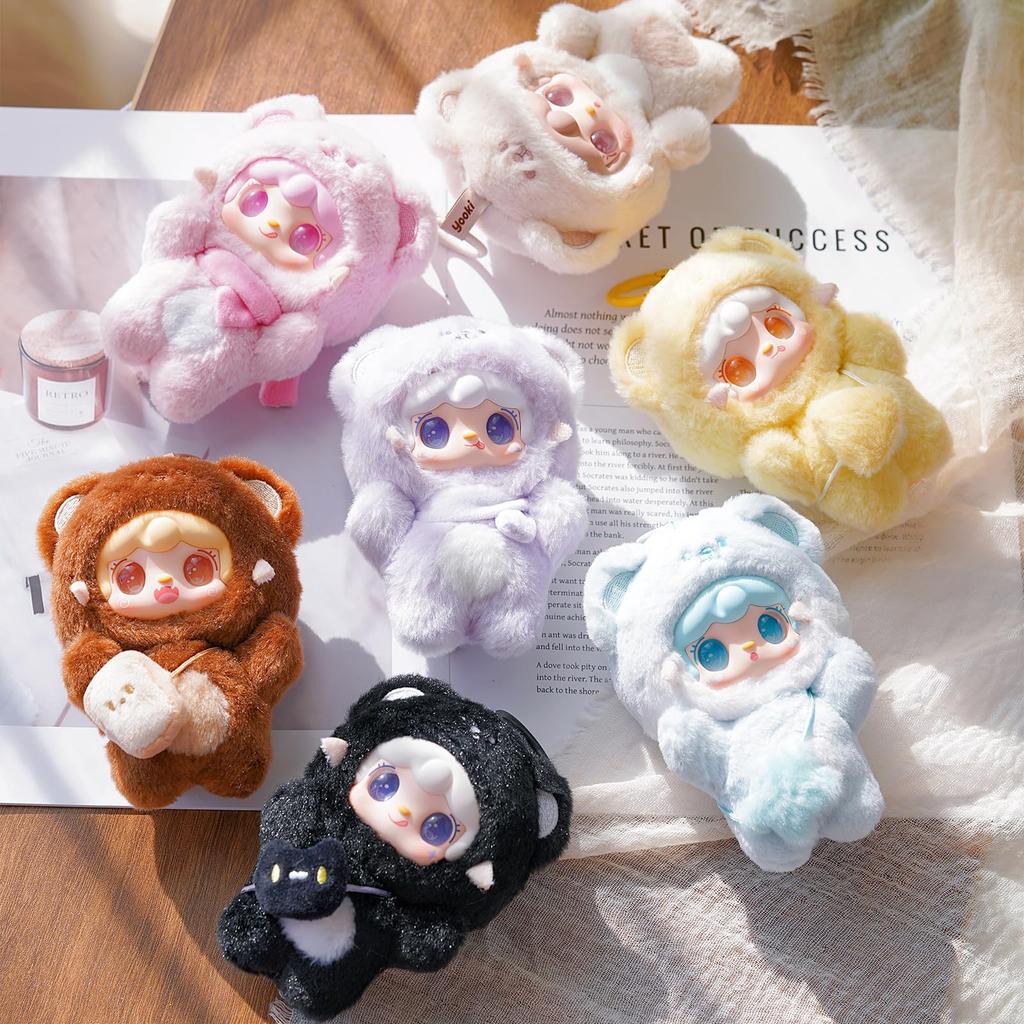 TOP TOY x Yooki Plush Pendant Series Blind Plastic Premium Soft Birthday Original Christmas Collectible "Hitoguchi Bear" (1 Piece) - Gachapon, Box,