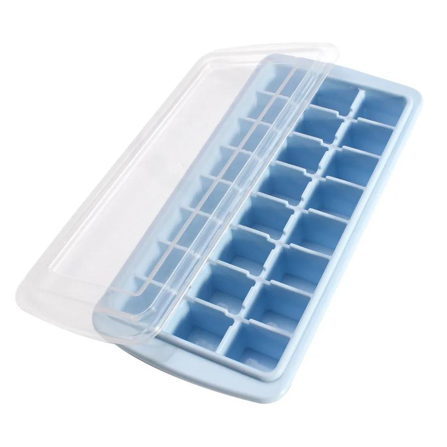 24 Grid Ice Cube Trays Silicone Ice Mold With Removable Lid Whiskey Cocktails Ice Cube Mold Kitchen Bar Wine Ice Blocks Maker