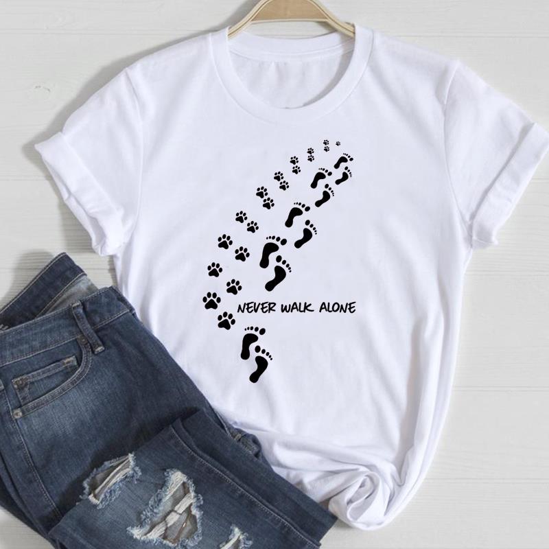 Футболка с графическим принтом, повседневная футболка с принтом домашних животных, собак, кошек, друзей, тренд, летний топ с короткими рукавами, женская женская футболка, женская модная футболка