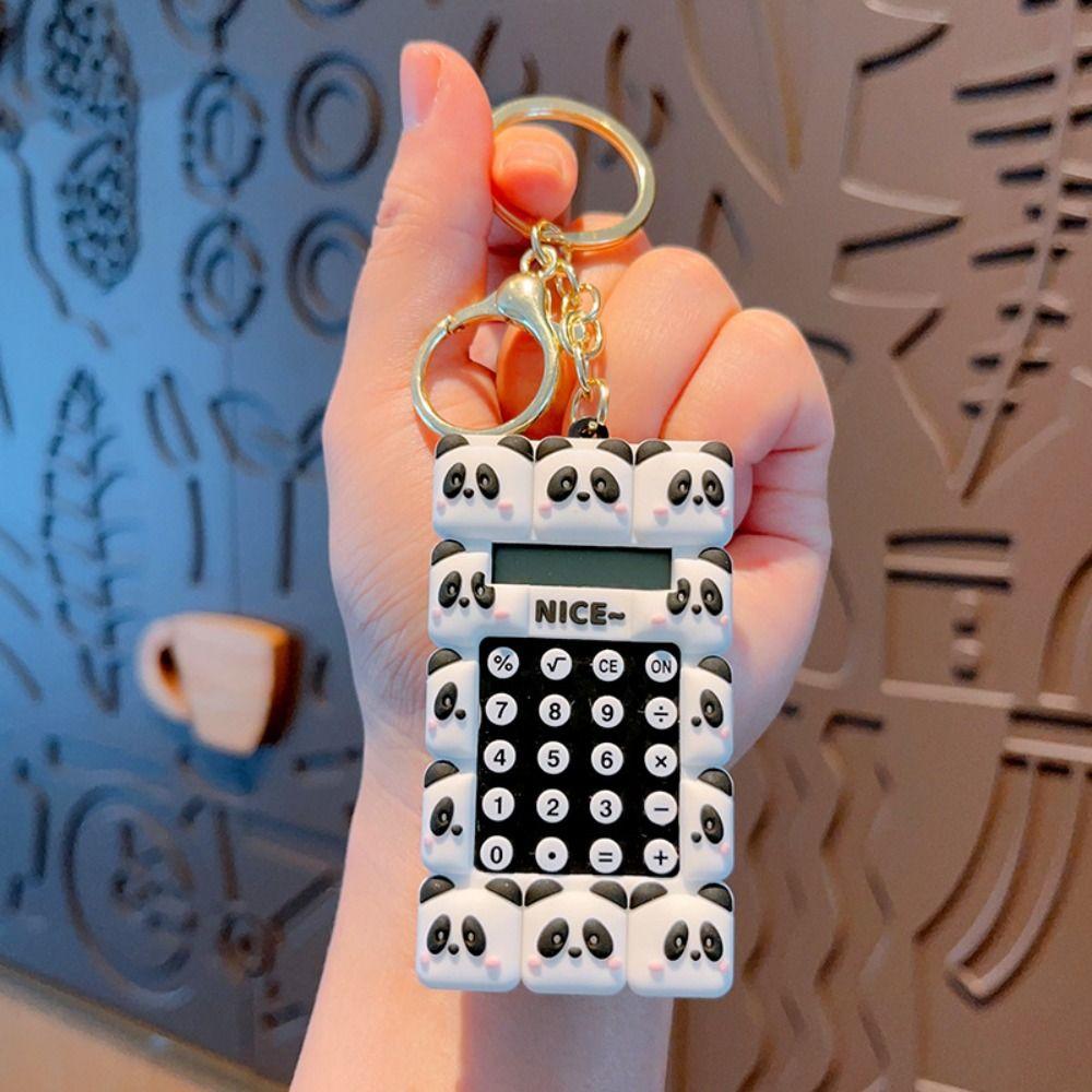 Мини Портативный Цифровой Калькулятор Оценщика с Брелоком Мультяшный Милый Калькулятор Школьная Сумка