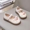 Весенние туфли для девочек из кожи в британском стиле на липучках Модные туфли для принцесс