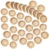 30Pcs 15/20/25Mm Cute 2 Holes Wooden Craft Buttons Labels For Sewing Clothing Accessories, Diy Crafting Projects Decorations