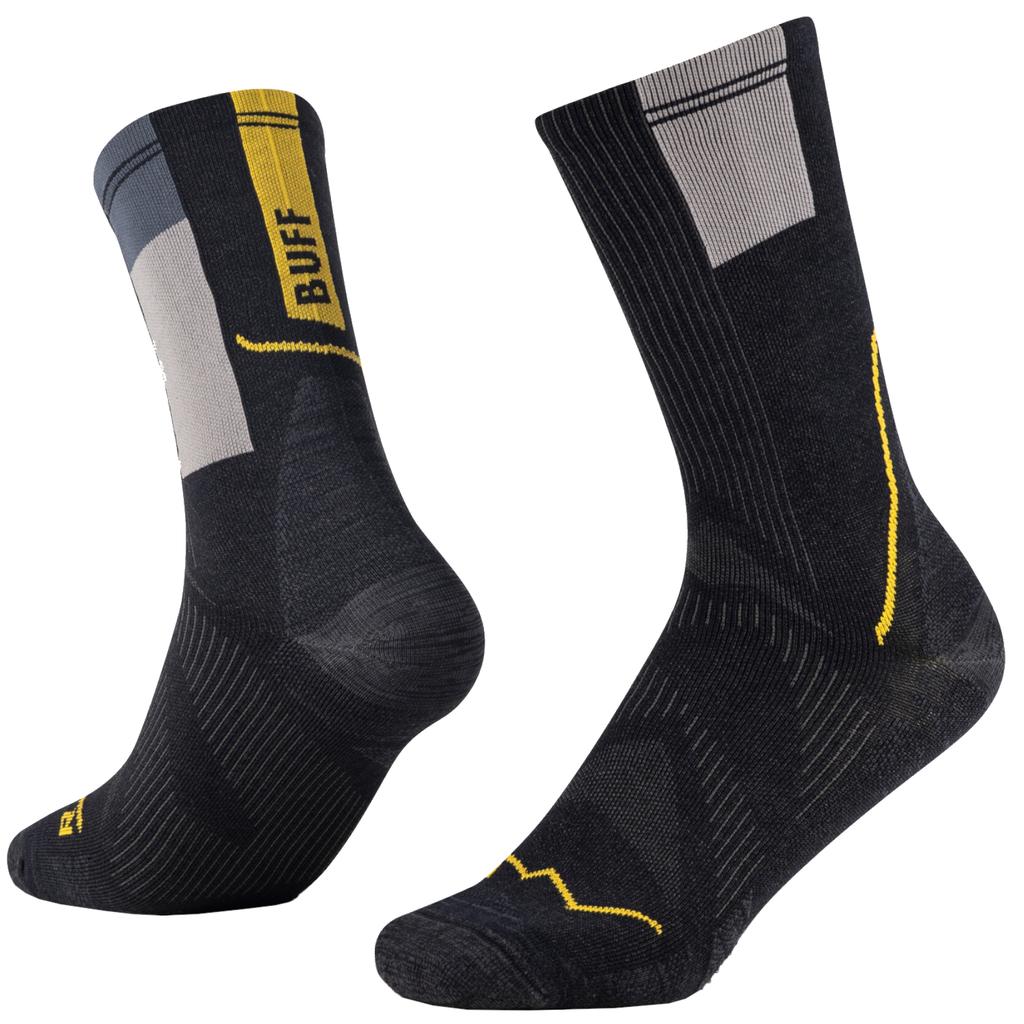 BUFF Coolnet Crew Socks, Unisex black Socks