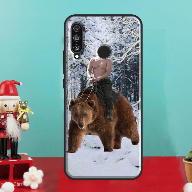 Grizzly Bear For Huawei Nova 10 9 SE 12i 12s 11i 8i Y90 Y60 Y70 Y72 Y73 Y61 Y91 P30 P40 Lite P60 Pro Case