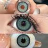 Eyeshare 1 пара новых контактных линз ALPS для глаз, цветные линзы, черные, синие, зрачки, контакты 14,5 мм