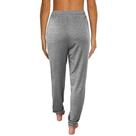 Женские брюки со свободными боковыми карманами и эластичной резинкой на талии, однотонные спортивные штаны для тренировок в тренажерном зале, длинные брюки