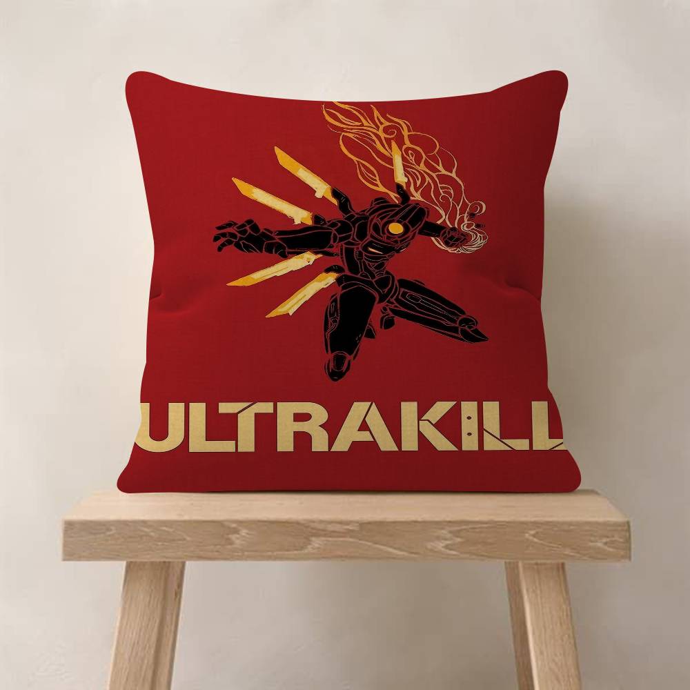 UULTRAKILL Hot GAME Personalized Pillow Cover Kids Bedroom Wild Party Decor Pillowcase Kid Birthday Shower Gift