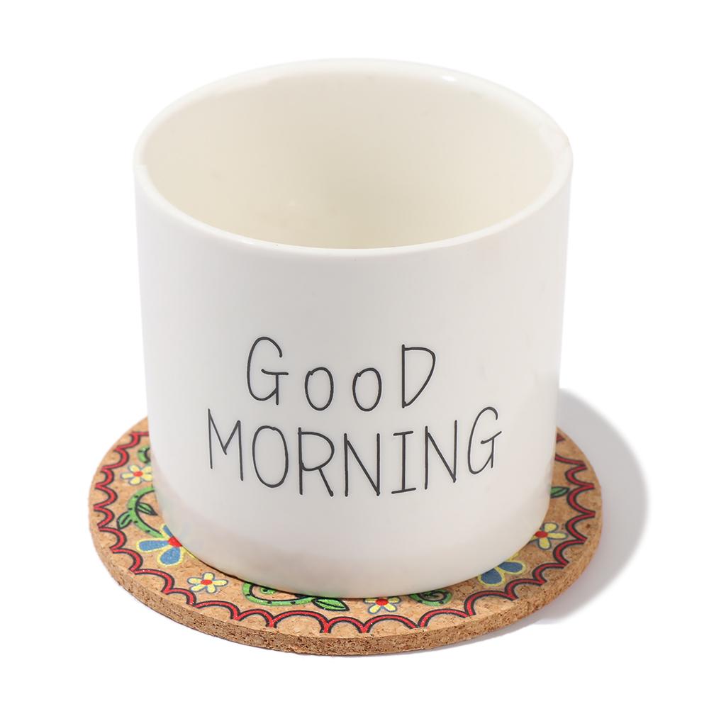 Placemats Mug Holder Tea Coasters Wooden Cup Mat Heat Resistant Anti-hot Heat Pad Cork Coasters