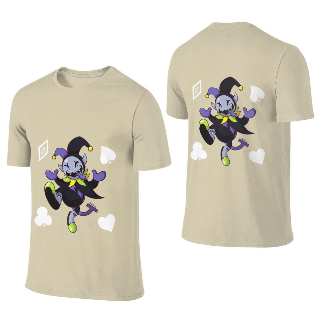 Jevil The Chaotic Jester Loose But Not Bulky Reversible Tshirt Niche Trendy Brands Light Color Schemes Unisexs Tshirts