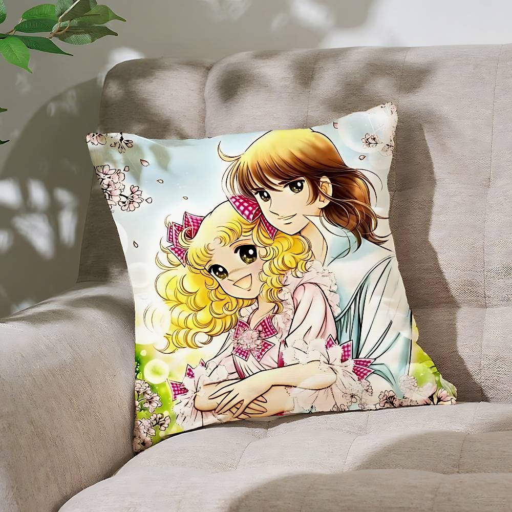 C-Candy C-Candy Anime Pillow Case Throw Pillow Cover Nordic Vintage Style Cushion Covers Home Living Room Sofa Couch Seat