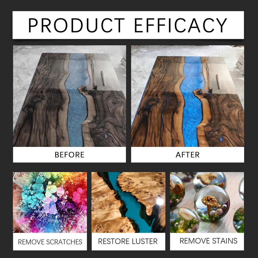 Epoxy Resin Polishing Kit Restoring Cream Is Suitable For Homeowners' Beginner Art Projects, Table Decoration, And Counter Decoration
